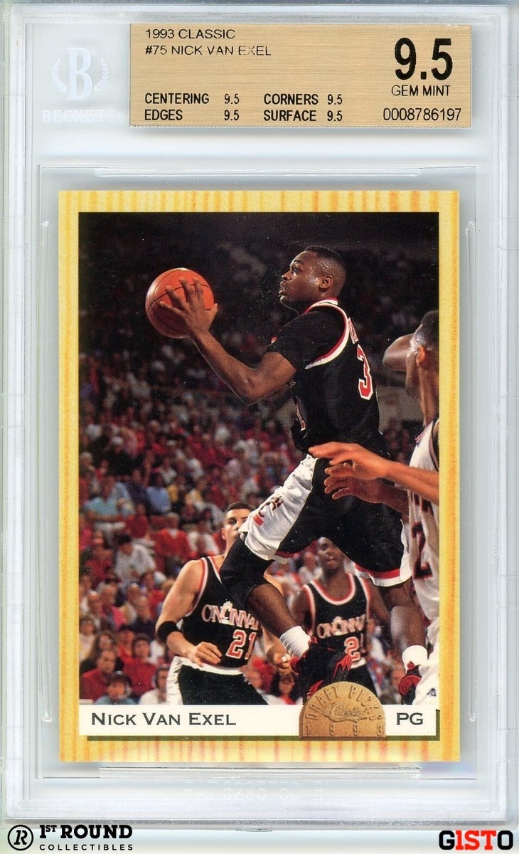 バスケットボール指導DVD 恩塚 亨 Offence Game Model Nick Van Exel BGS 9.5 QUAD ALL 9.5 1993 Classic Rookie RC