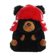 Aurora - Rolly Pet - 5.5" Blake Black Bear Festive Stuffed Animal