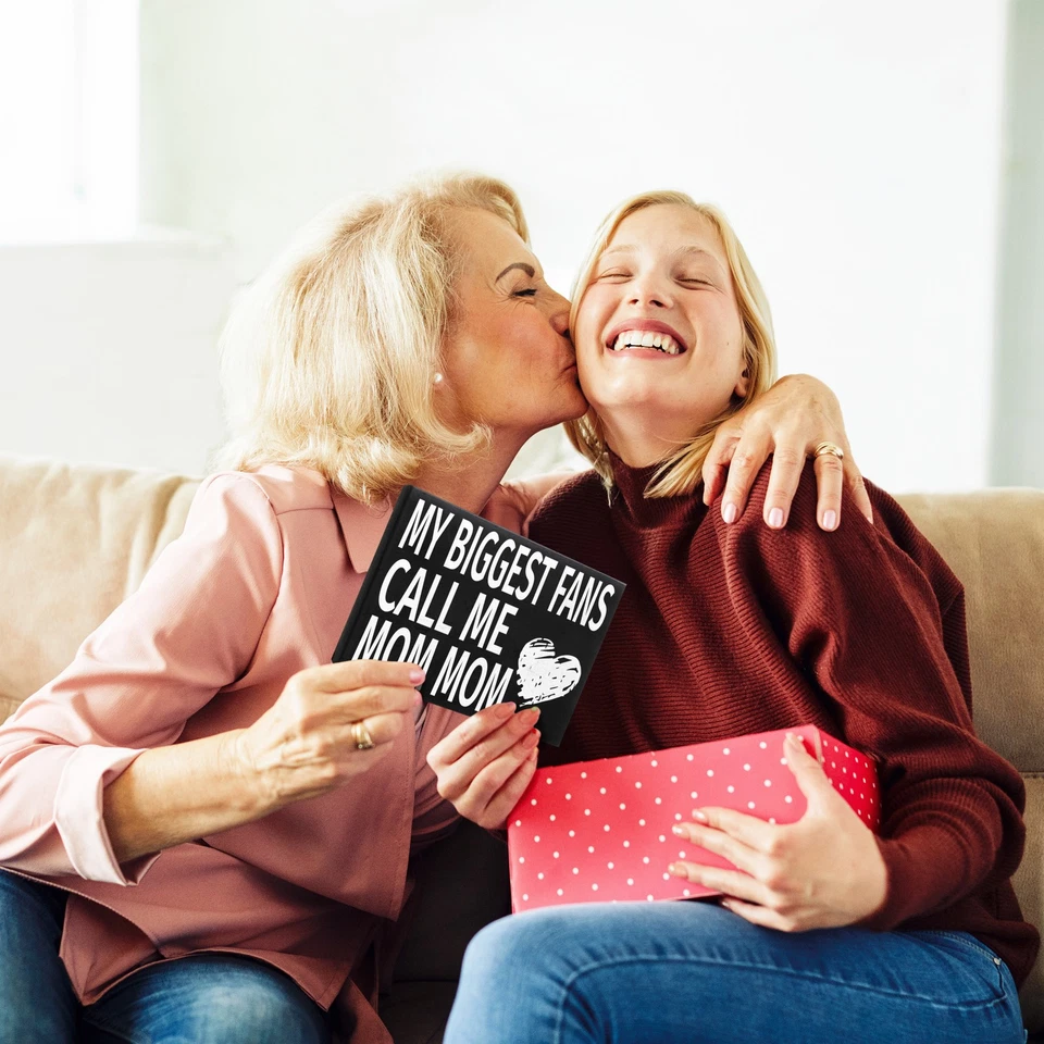 My Biggest Fans Call Me Mom Mom Wooden Gift Sign – Farmhouse Home Décor - Image 4 of 4