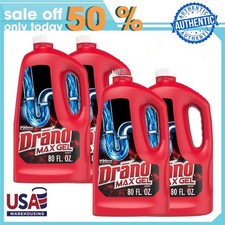 Drano Max Gel Drain Clog Remover, 160 Ounces, 4 Count