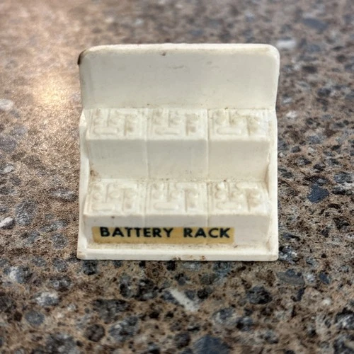 Vintage MARX Sears Allstate Service Center Station Battery Rack Playset 1960's