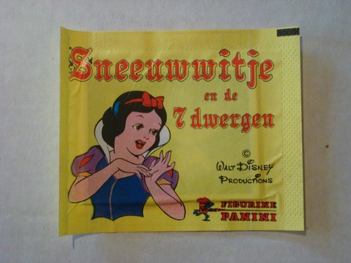 Snow White and the Seven Dwarfs Panini - ITALY - WAX PACK - VERY RARE