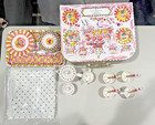 MacKenzie-Childs Tea Party Childrens Melanmie Tea Set with Case and Linens EUC — photo 3