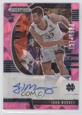 2020-21 Panini Prizm Draft Picks Prospect Pink Ice John Mooney #PA-JO Auto 06z2