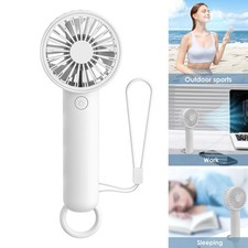 Mini Hand-held Fan Portable Desk Fan Cooler Cooling USB Rechargeable Fan 3-Speed
