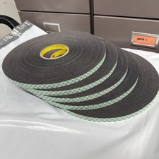 3M 4052 Double-Sided Foam Tape, 1/2 In W, 360 Yd L, 1/32 In, Polyurethane Foam,