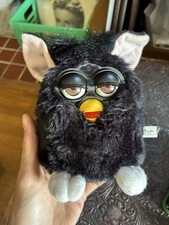 Tiger Electronics Furby 70-800 Black w/Green Eyes Interactive Toy 1998 with Tag