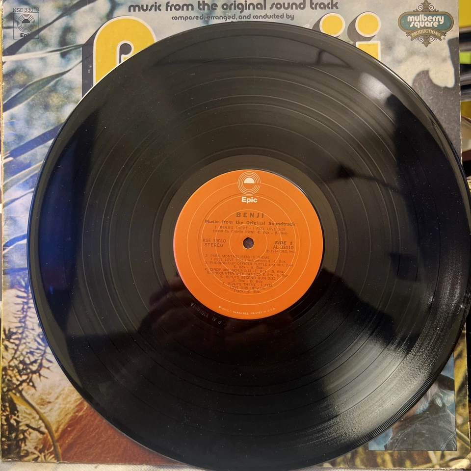 Benji Music From The Original Soundtrack 1974 ULTRASONIC  CLEAN Vinyl LP VG+ Foto 4 de 4