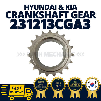 GENUINE OEM Hyundai Kia Engine Timing Crankshaft Gear Sprocket LH