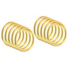 1.4 Inch Dream Catcher Rings, 20 Pcs Metal Macrame Wreath, Gold Tone