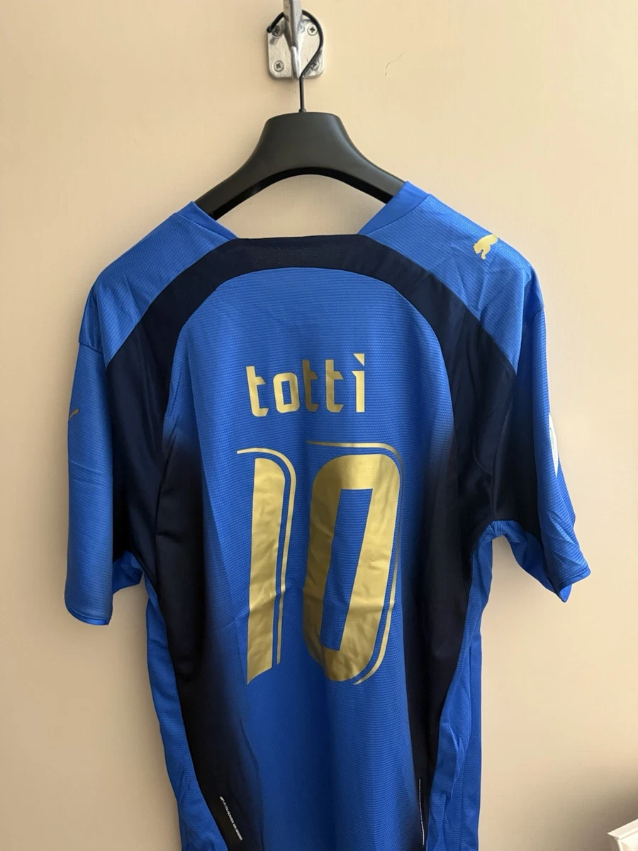 Maillot Italie Nationale Football - Totti ? - Extérieur Blanc, Puma, Taille L