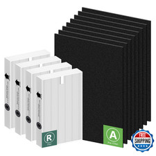 Funmit HPA200 HEPA R & Activated Carbon Filters for Honeywell Air Purifiers