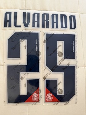 Chivas Guadalajara 2026/27 Home R. Alvarado #25 Name Set Authentic..