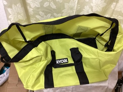 Ryobi Green and Black Fabric Tool Bag, With Handle, T-240, Durable Carry Tote