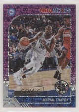 2019 Panini NBA Hoops Premium Stock Purple Disco Prizm Marial Shayok #252 0b67