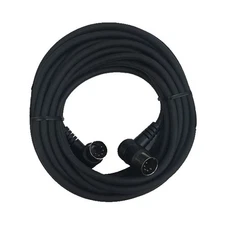 Cable Up CU/MD315 15' MIDI Right-Angle Male to Same MIDI Cable (Black)