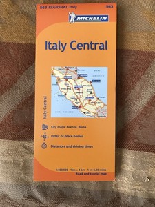 Lot of 3 Michelin Region Italy Maps, Northeast #562, Central #563, South #564