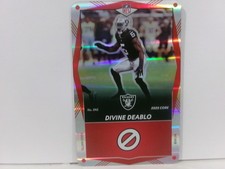 DIVINE DEABLO 2025 Uno Elite CORE RED Foil #045 Las Vegas Raiders