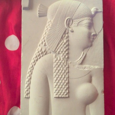 Egyptian Relief Wall Plaque Sculpture Bust Decorative Art Ancient Culture Decor