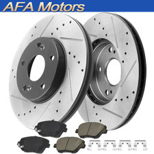 For Hyundai Sonata Brake Rotors Ceramic Pads Front Drilled Slotted Kit 2011-2014 For Hyundai Sonata Brake Rotors Ceramic Pads Front Drilled Slotted Kit 2011-2014