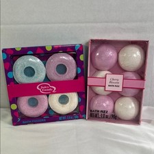 Juicy Candy Cherry Blossom Bath Fizzers Set of 2 Perfect Gift Pink White Small