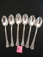 6 ONEIDA Distinction SPRING GLEN Deluxe Stainless Teaspoons 6 "  LOT E