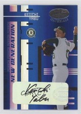 2005 Leaf Certified Materials Mirror Blue Signatures 2/5 Keiichi Yabu Auto s7f