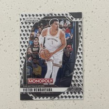 2024-25 PANINI PRIZM MONOPOLY VICTOR WEMBANYAMA SSP ?MONOPOLY MAN? PRIZM$ MATCH