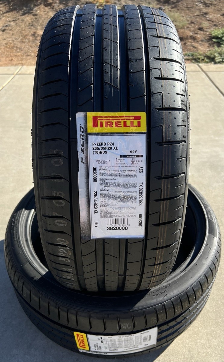 Set of TWO BRAND NEW 235/35R20 92Y Pirelli P Zero PZ4 T0 Tesla