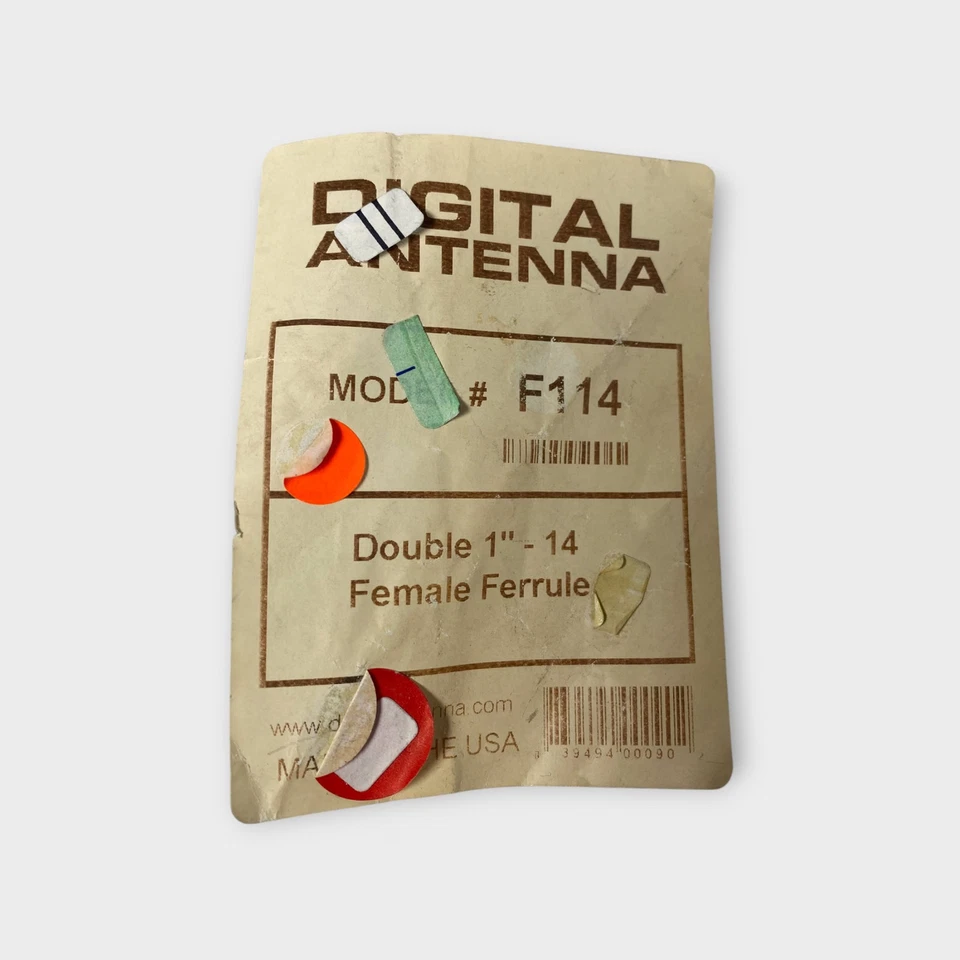 Digital Antenna F114 6" Double Female Ferrule Adapter (1"-14 Thread) - New - Image 2 of 3