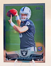2013 Topps Chrome Football Tyler Wilson base rookie card #111 Oakland Raiders RC. rookie card picture