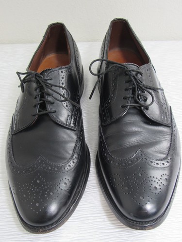 Scarpe eleganti Oxford Allen Edmonds da uomo 11 D nere a coda di rondine "Concord" USA! - Foto 3 di 15