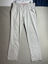 Redvanly Kent Men s Performance Golf Pants Ivory Khaki Stretch Size L See Photos