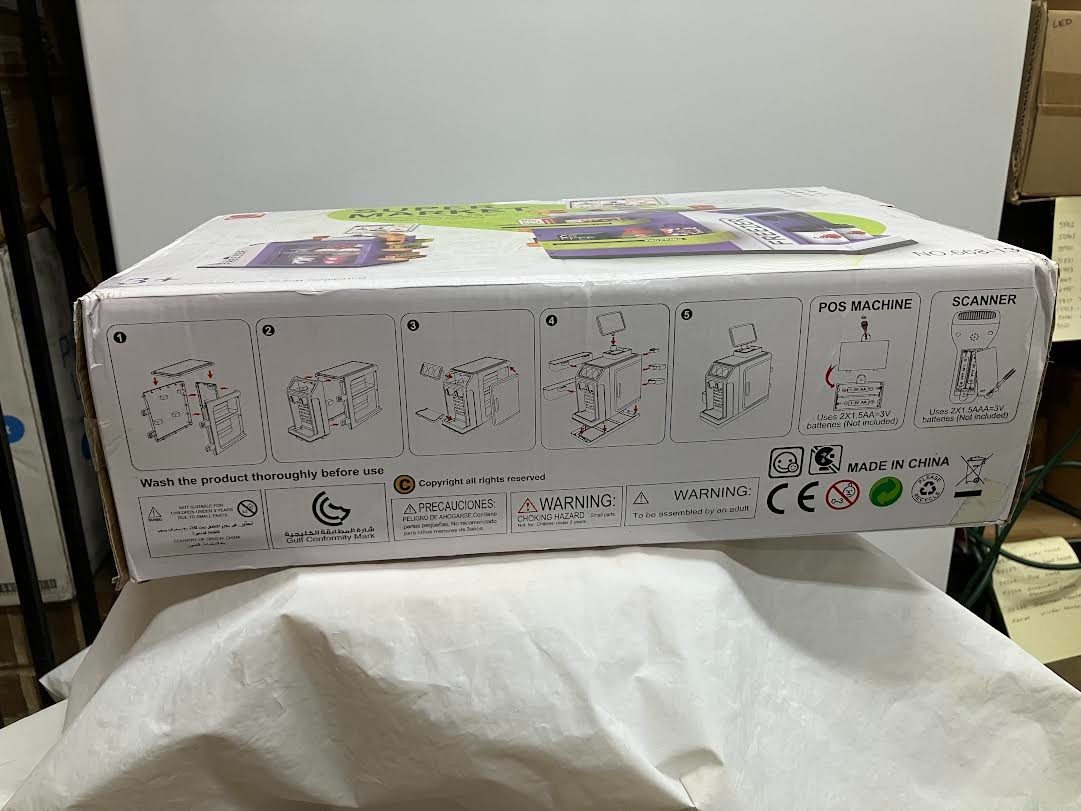 как выглядит 48 Piece Pretend Play Cash Register Market Set Water Outlet Function NIB фото