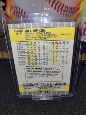 Bill Ripken #616 Error Card, Black Box | eBay