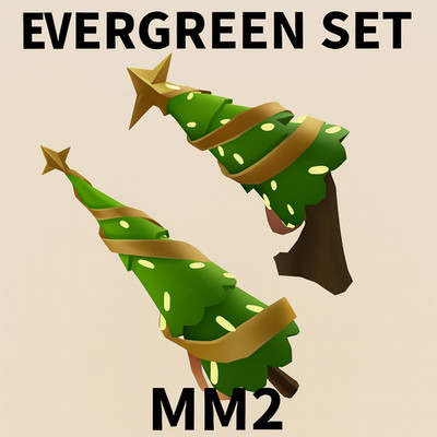 Everset MM2|EVERGREEN SET | Murder Mystery 2 Godly Bundle - Christmas 2023 