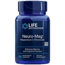Neuro-Mag Magnesium L-Threonate from 2000 mg Magtein - Life Extension 90caps