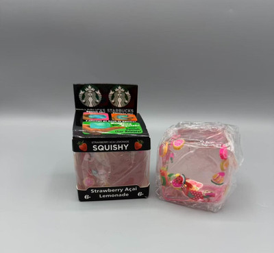New Starbucks Strawberry Acai Lemonade Squishy Nice Cube Limited Edition