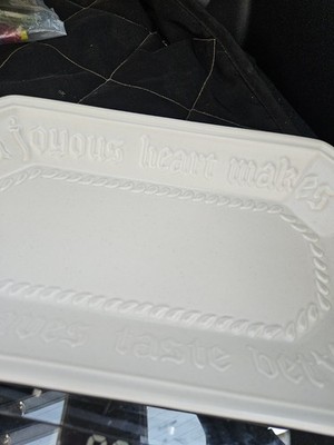 Pfaltzgraff Heirloom Rectangle Bread Loaf Dish Joyous Heart Excellent Condition 