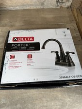 NEW Delta Porter 4 in. Centerset 2-Handle Bathroom Faucet in Oil Rubbed Bronze
