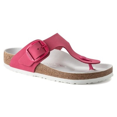 Birkenstock Women's Gizeh Big Buckle Nubuk Fuchsia Tulip Sandal US5 EU36 1022558