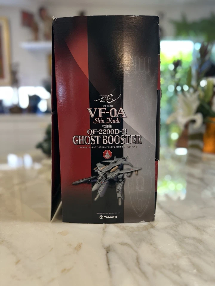 Boneco Yamato Macross Zero VF-0A Shin Kudo com QF-2200D-B Ghost Booster 1/60 - Imagem 2 de 4