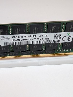 SK Hynix 32GB 1x32GB DDR4 2133 PC4-17000 CL15 4Rx4 ECC LRDIMM | eBay