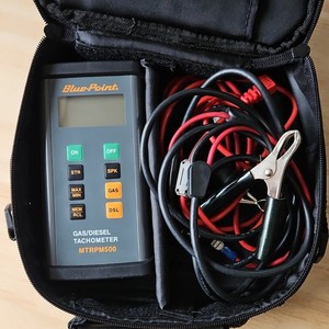 Blue-Point MTRPM500 Gas/Diesel Contact Tachometer with Cables, Manual, Case
