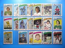 LOT 25 1976/77 O-PEE-CHEE NHL HOCKEY CARDS EX/NM RON GRESCHNER TOM WILLIAMS OPC