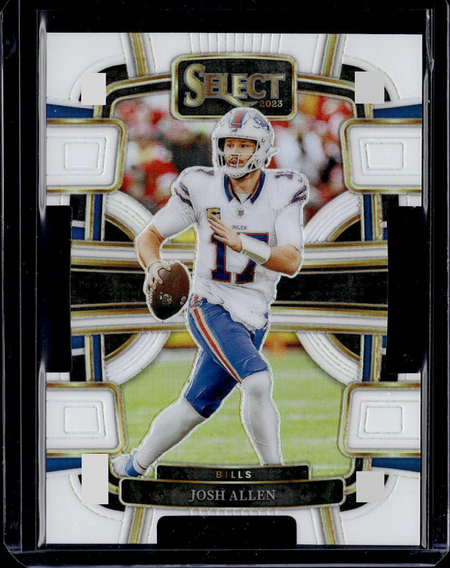 2023 Panini Select #13 Josh Allen White Prizms Die-Cut #/199