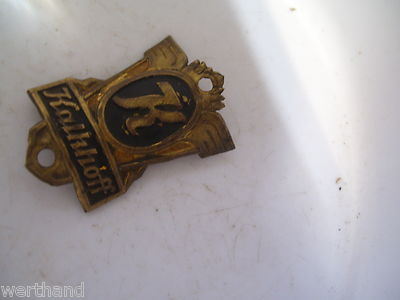 Oldtimer Fahrrad  Steuerkopfschild  Kalkhoff emblem  #12
