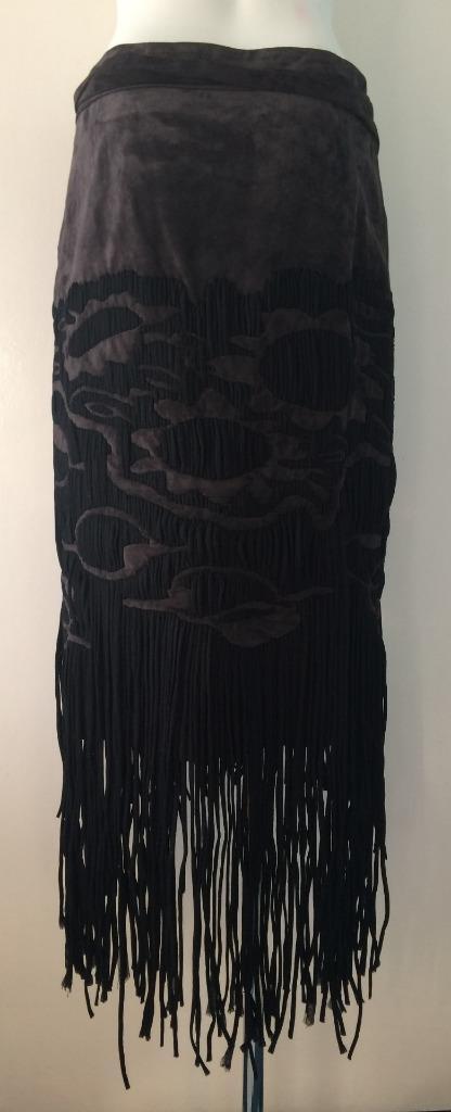 SAINT LAURENT Gonna zingara scamosciata YSL by Tom Ford autunno 2001