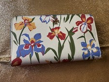 Tory Burch Emerson Zip Continental 55407 PAINTED IRIS/ Wallet Retail 199