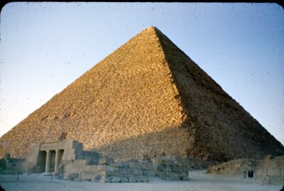 Vintage 35mm Slide THE GREAT PYRAMID OF GIZA ENTRANCE CAIRO, EGYPT 1952 10